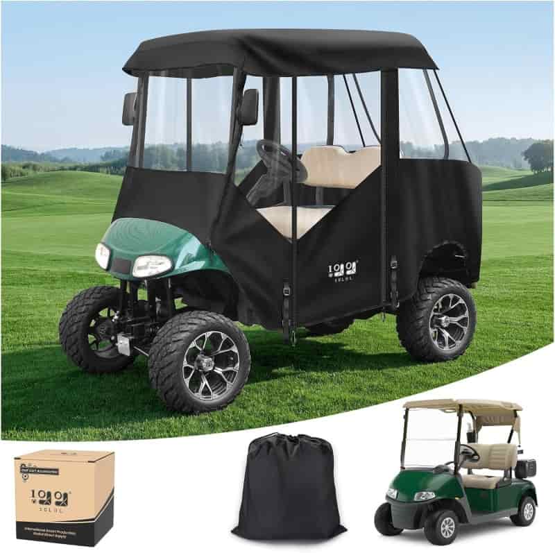 10L0l Golf Cart Enclosure For Ezgo Txt & Rxv | 2 & 4 Passenger 600D Waterproof