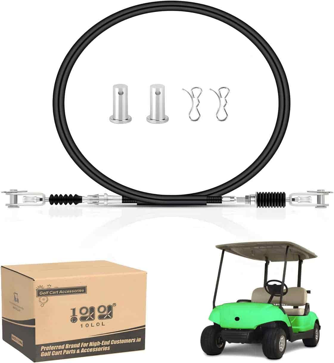 10L0l Golf Cart Brake Cable (37.45" Long With Pin Clevis Clip) For Yamaha G29 Drive 2007-Up