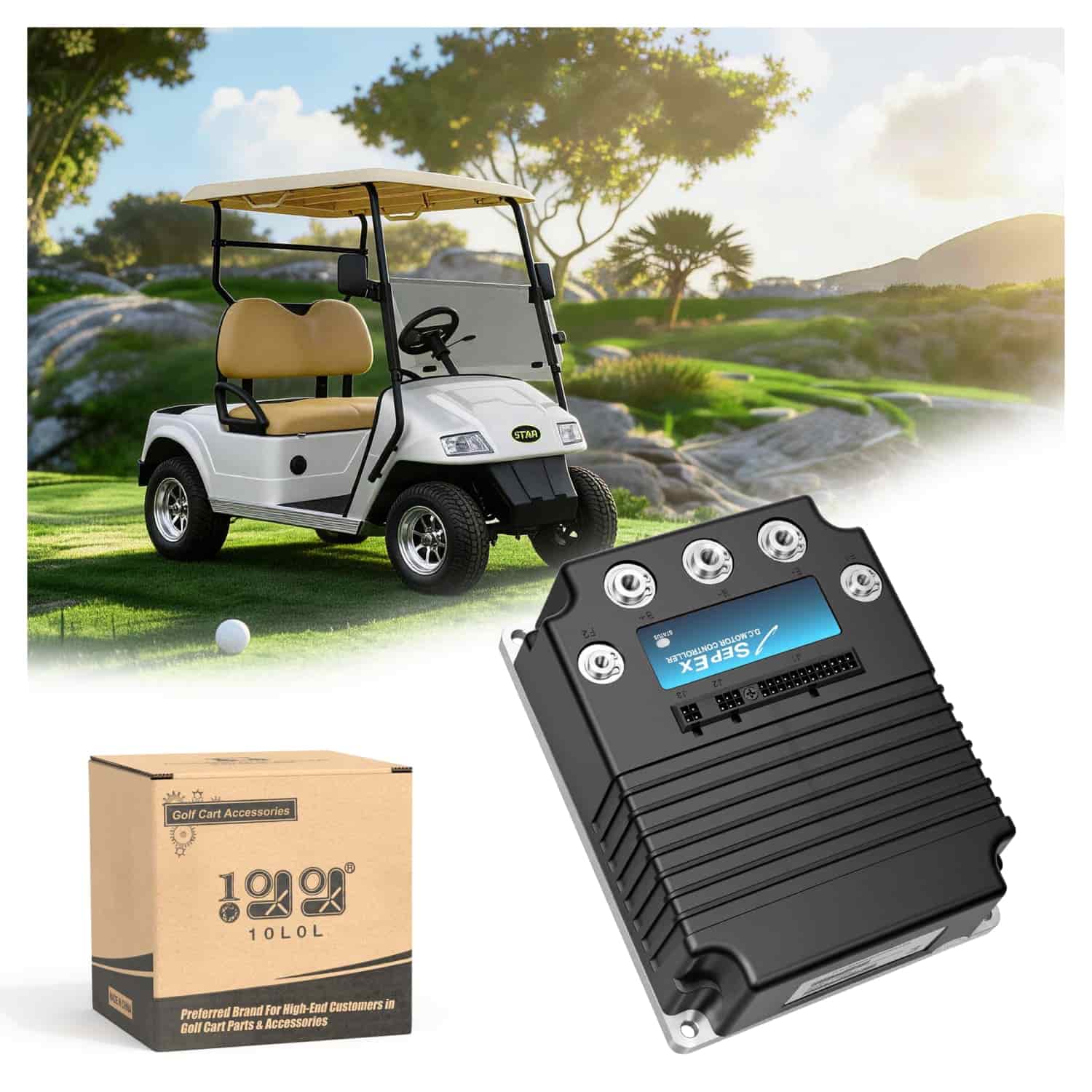 10L0l 48V 400A Golf Cart Motor Speed Controller For Star Ev Classic & Sport (Part 2Cn090)
