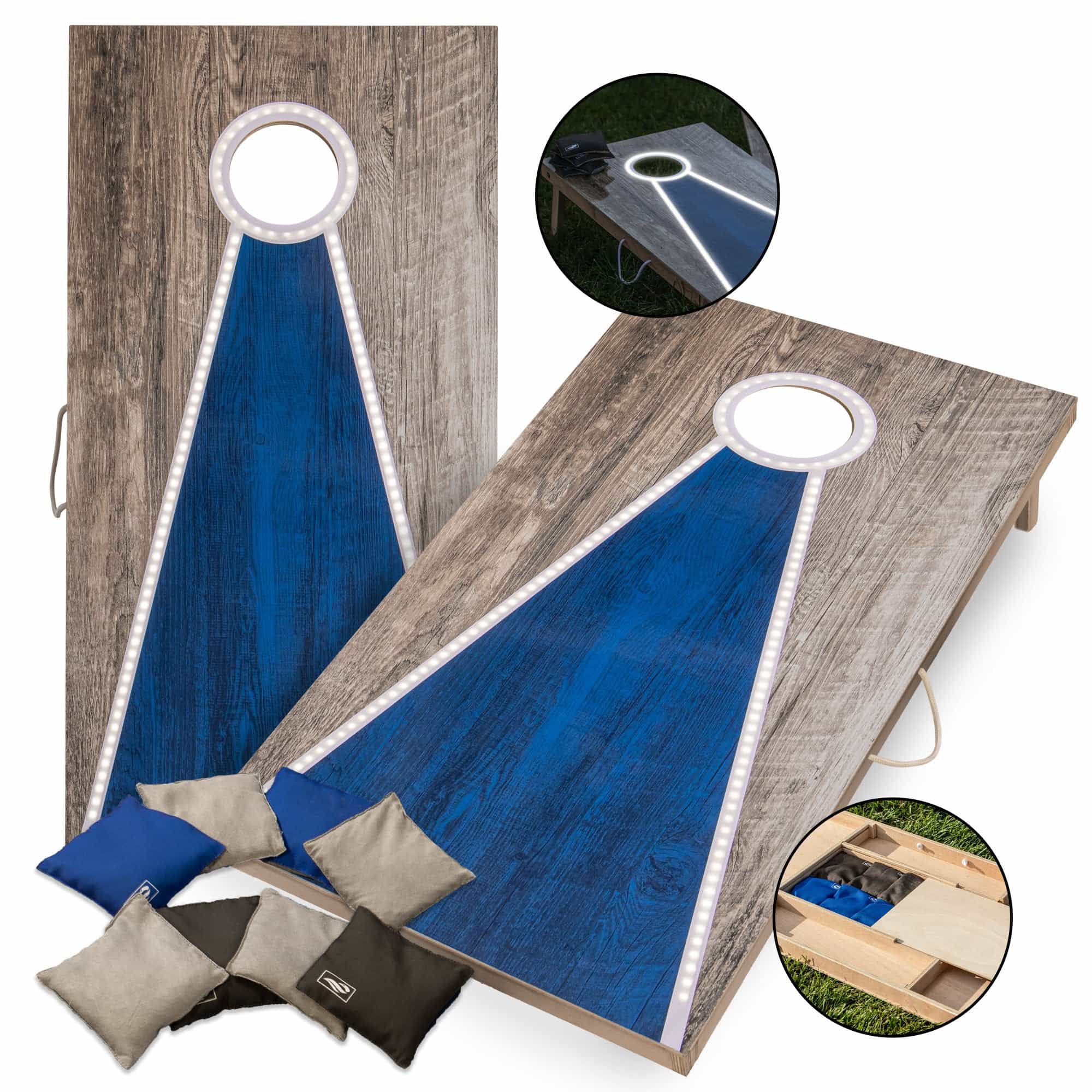 Led Keyhole 2X4 Cornhole Set