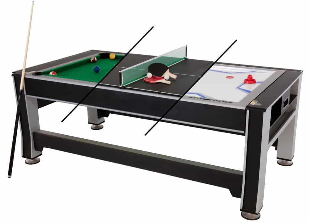 3-In-1 Rotating Swivel Multigame Table