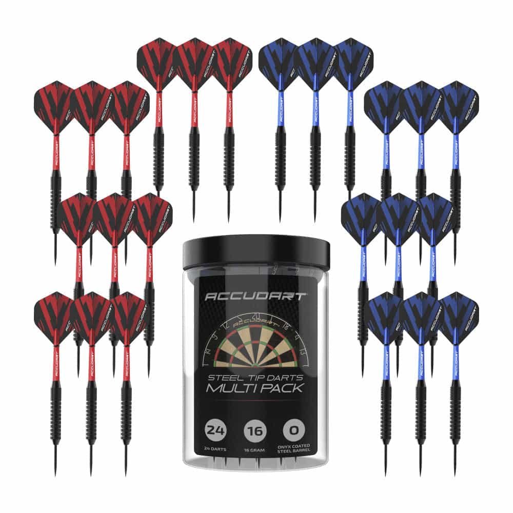 Steel Tip 24 Dart Multi-Pack