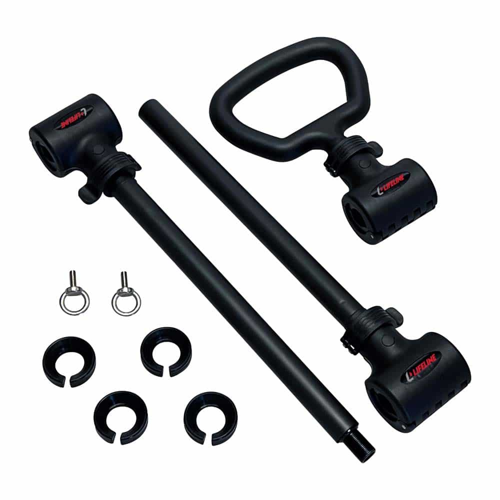 Lifeline Fitness Dumbbell Converter Set – Transform Dumbbells Into Barbell & Kettlebell With Resistance Training Features
