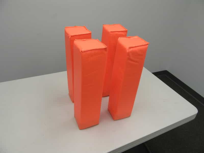 Bright Orange End Zone Markers