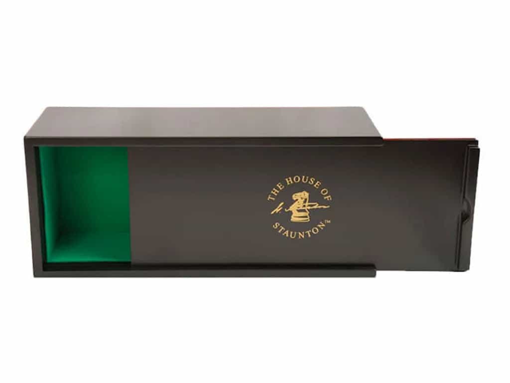 Black Slide-Top Chess Box
