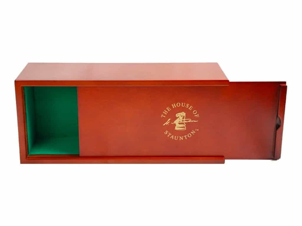 Mahogany Slide-Top Chess Box