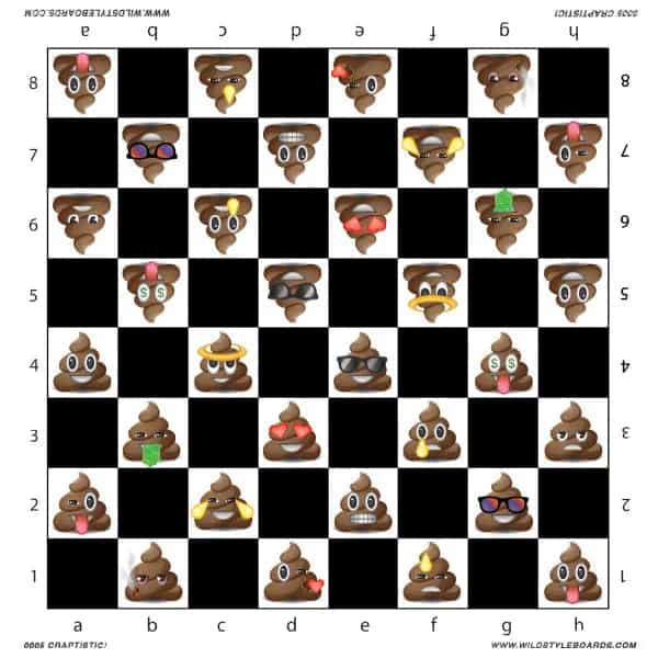 Craptastic - Full Color Vinyl Chess Board
