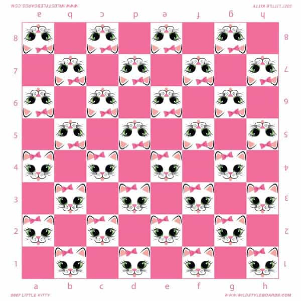 Little Kitty - Full Color Vinyl Chess Board