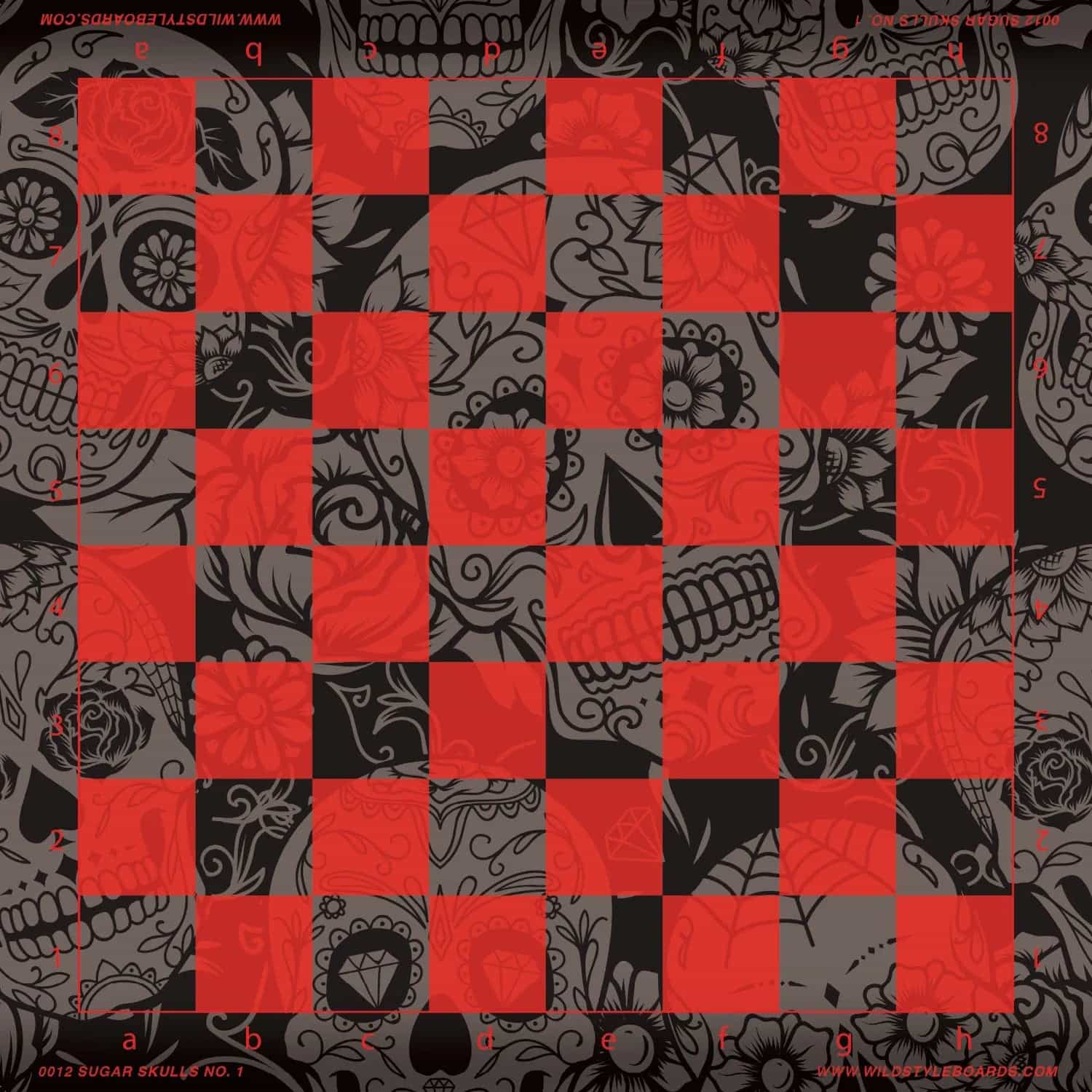 Sugar Skulls No. 1 - Full Color Vinyl Chess Board