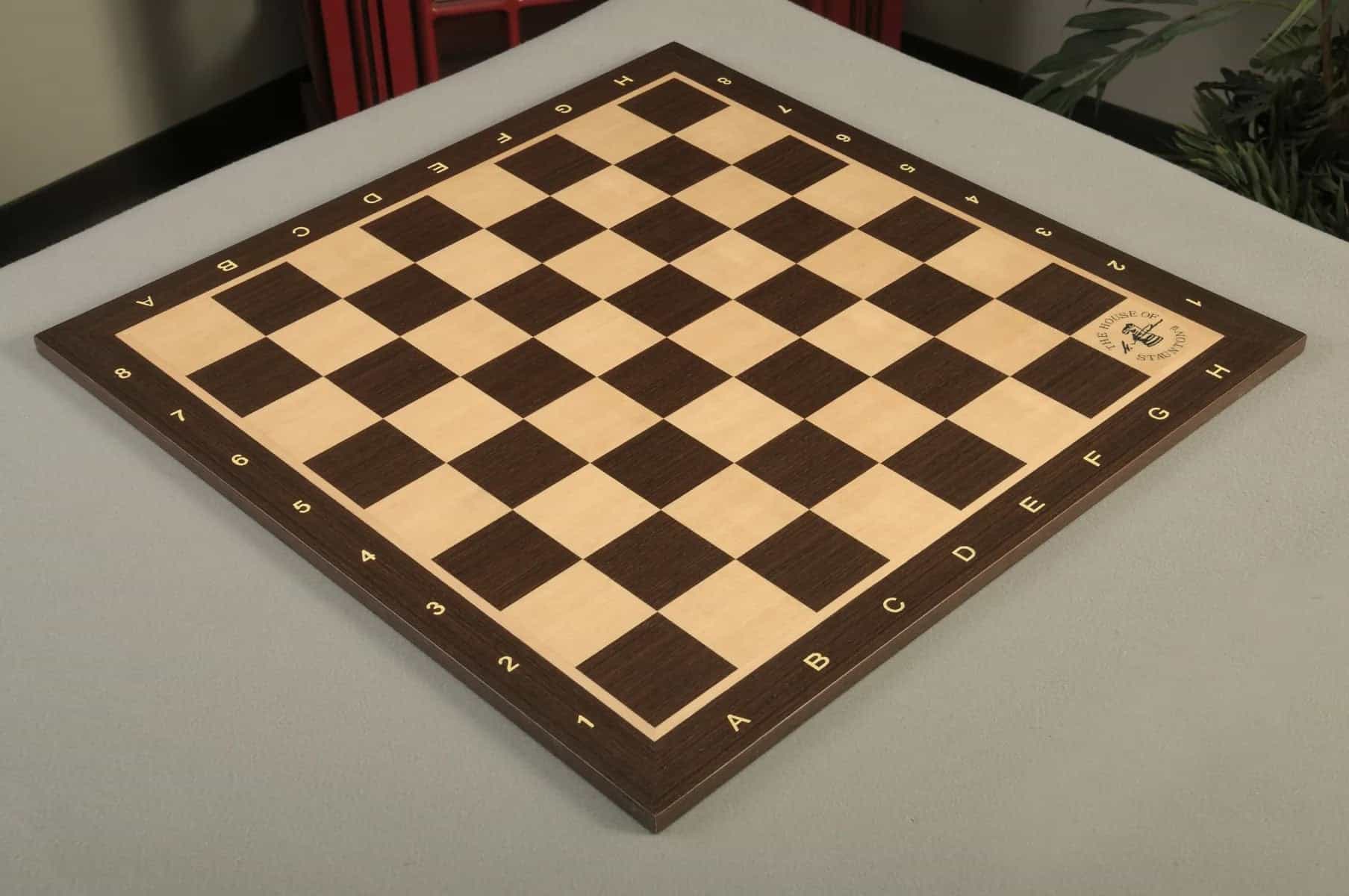 Wenge And Maple Wooden Tournament Chess Board