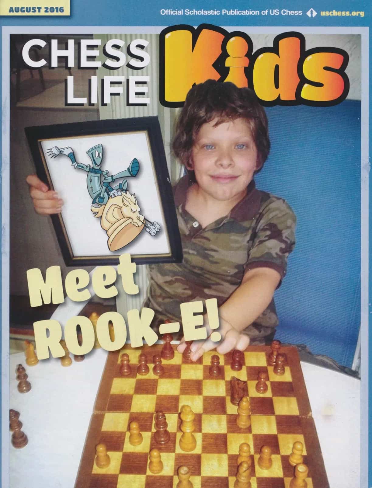 Clearance - Chess Life For Kids Magazine - August 2016 Issue