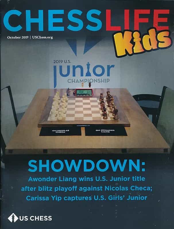 Clearance - Chess Life For Kids Magazine - October 2019 Issue