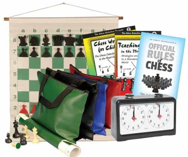 Scholastic Chess Club Starter Kit - For 10 Members - With Quartz Chess Clocks