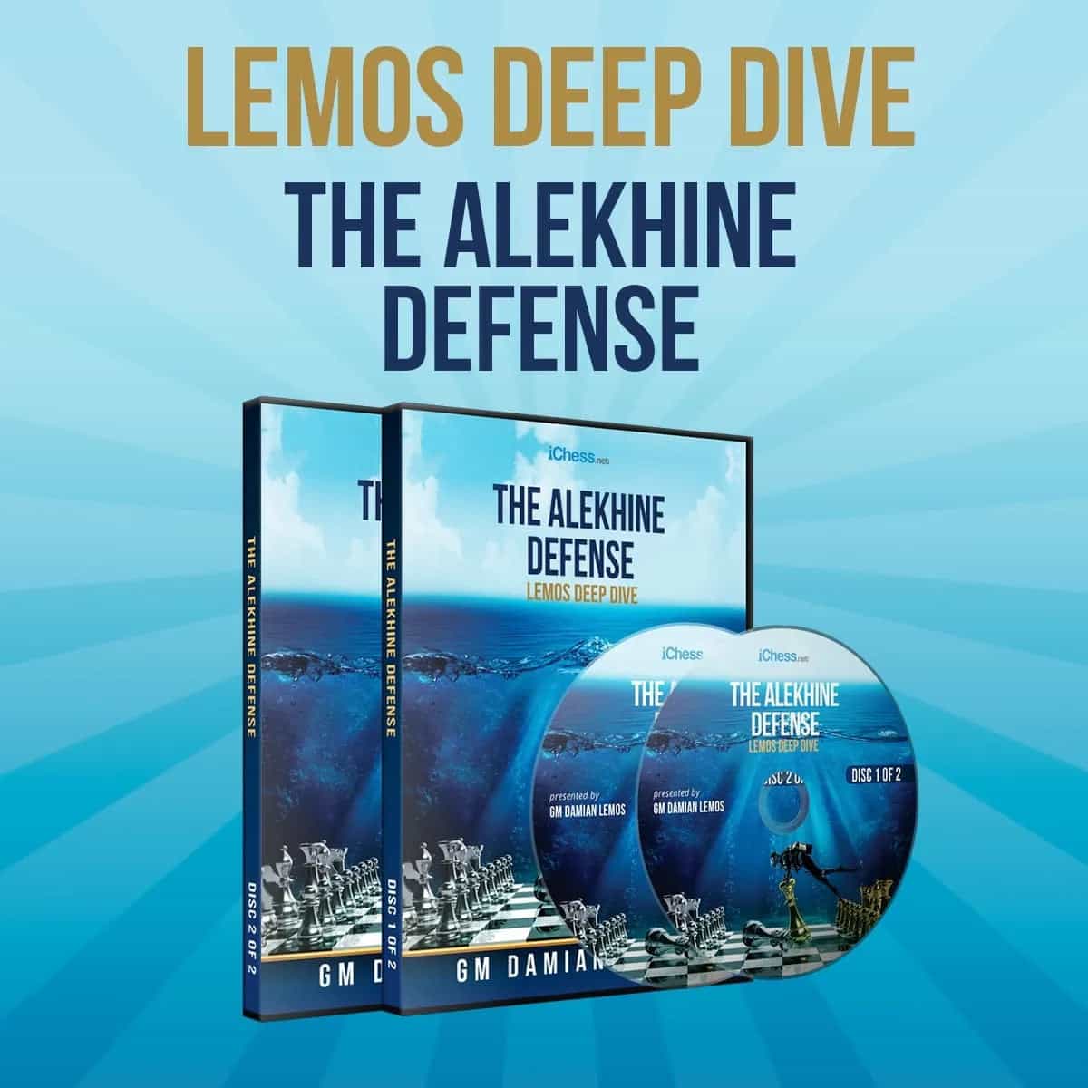 Clearance - Lemos Deep Dive - #19 - The Alekhine Defense - Gm Damian Lemos - 2 Dvds