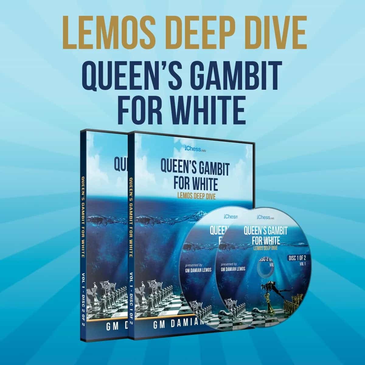 Clearance - Lemos Deep Dive - #21 - Queen's Gambit For White - Gm Damian Lemos