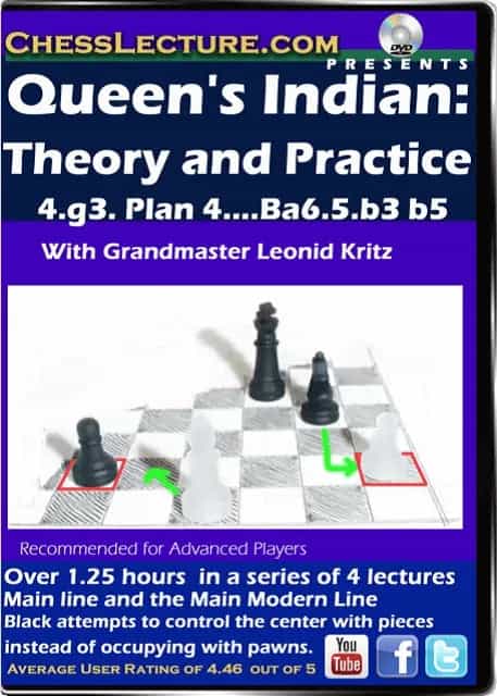Queen's Indian - Theory And Practice - 4.G3, Plan 4.. Ba6, 5. B3 B5 - Chess Lecture - Volume 125