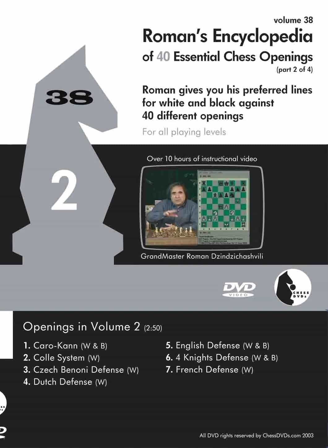 E-Dvd Roman's Lab - Volume 38 - Encyclopedia Of Chess Openings - Part 2