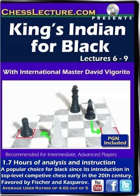 E-Dvd King's Indian For Black Lectures 6-9 - Chess Lecture - Volume 83
