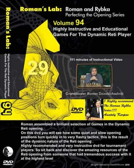 E-Dvd Roman's Lab - Volume 94 - Highly Instructive & Educational Games For The Dynamic Reti Player