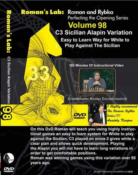 E-Dvd Roman's Lab - Volume 98 - C3 Sicilian Alapin Variation
