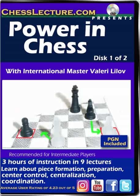 E-Dvd Power In Chess - Chess Lecture - Volume 172 - 2 Dvds