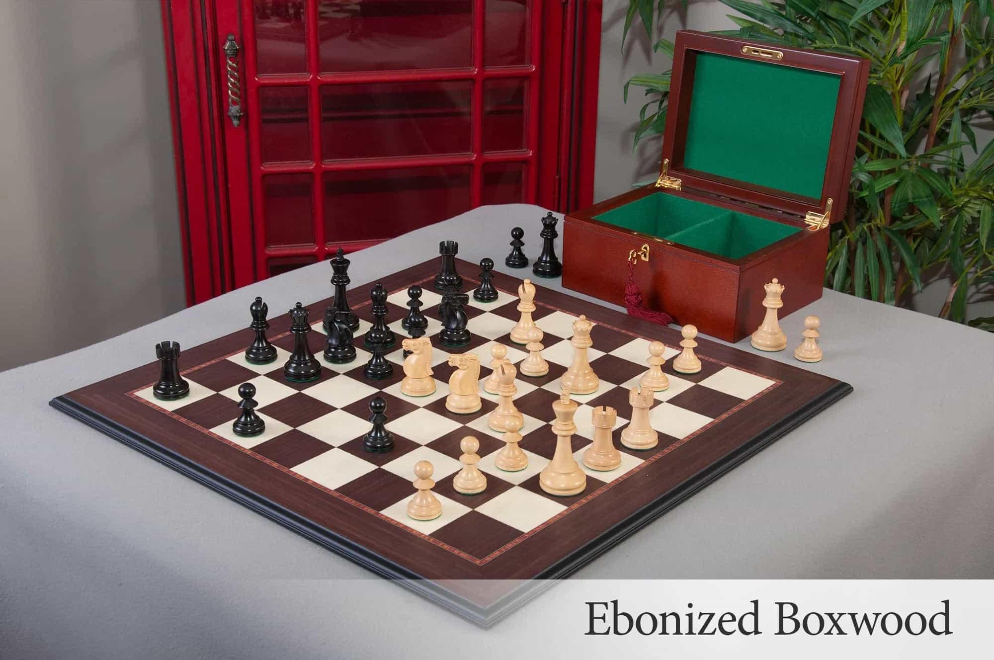 The Reykjavik Ii Series Chess Set, Box, And Board Combination