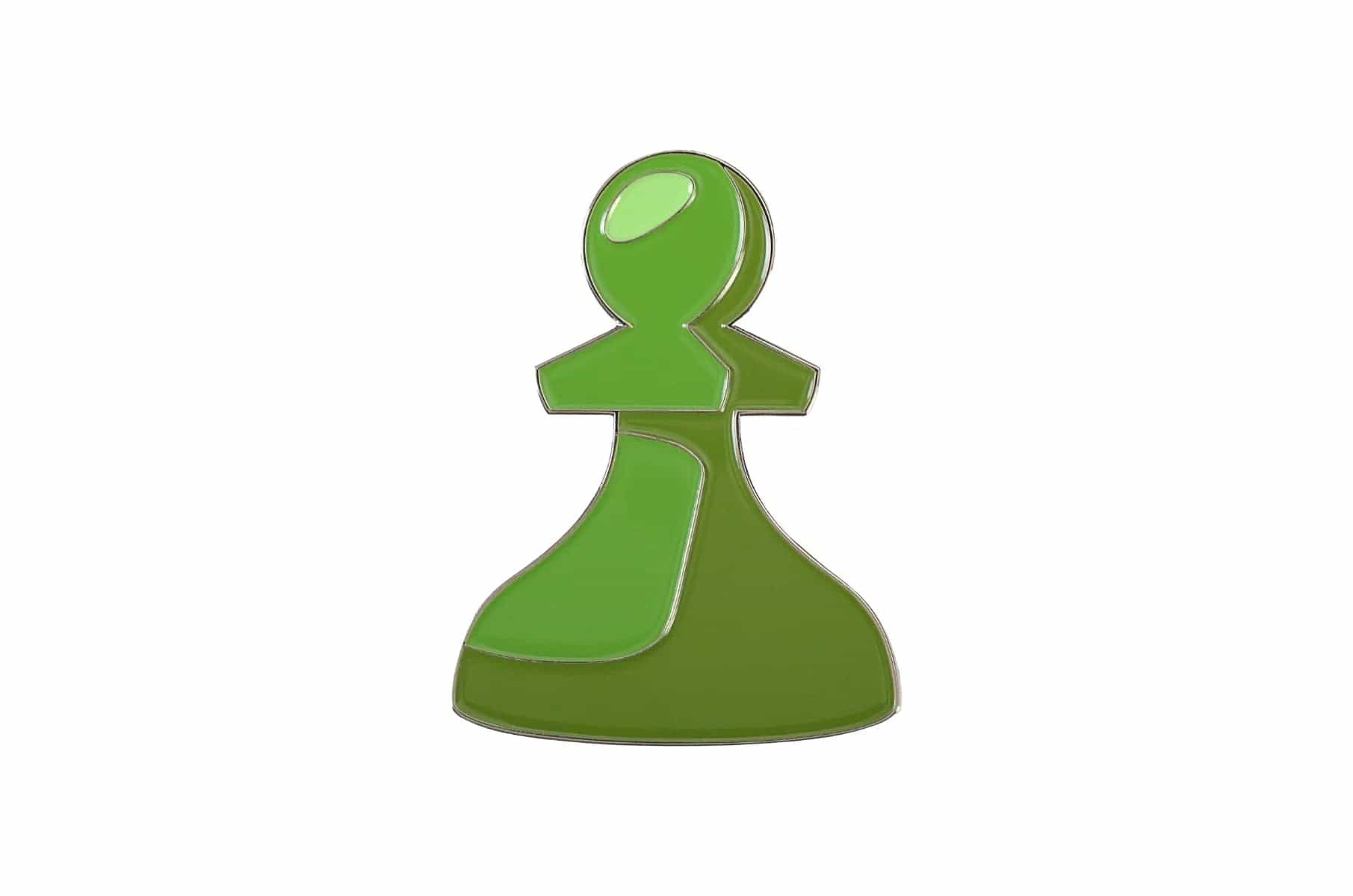 Chess.Com Branded Green Pawn Magnet