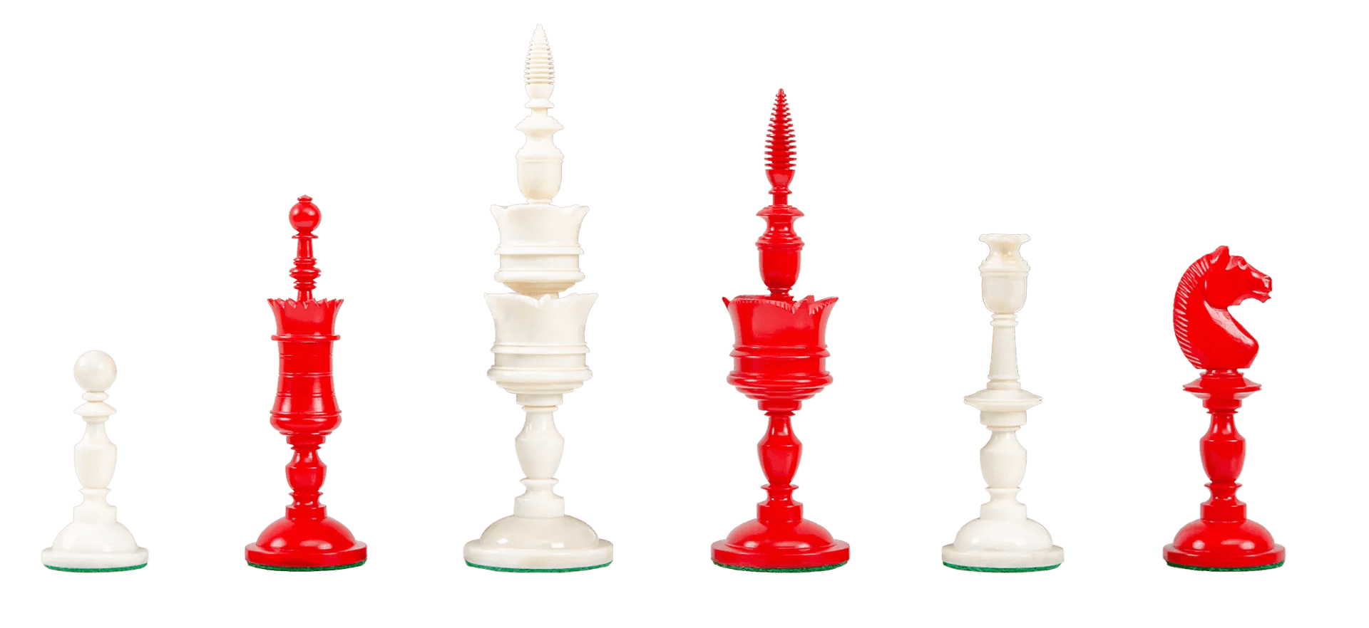 The Cologne Luxury Bone Chess Pieces - 6.0" King