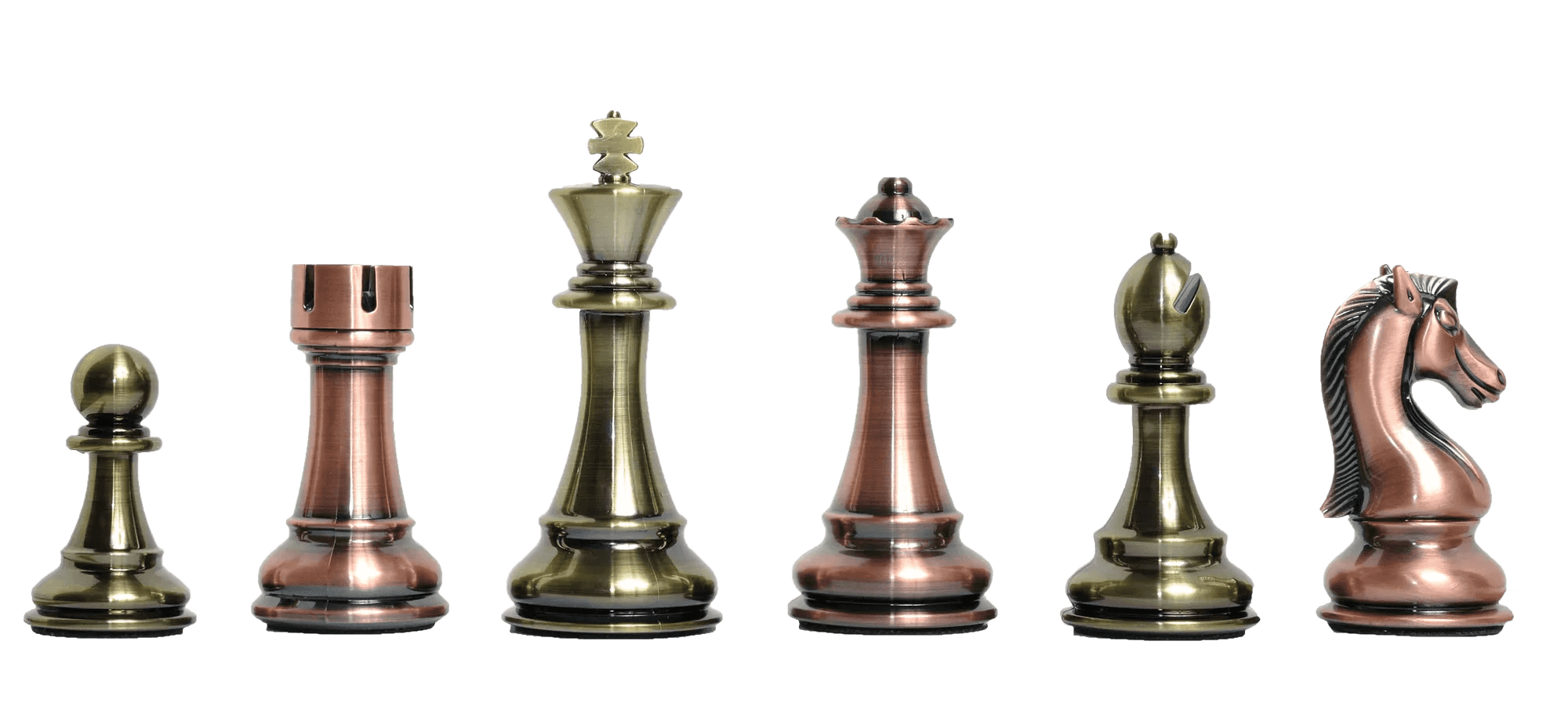 The Candidates Series Chess Pieces - 4.25" King - Metallic