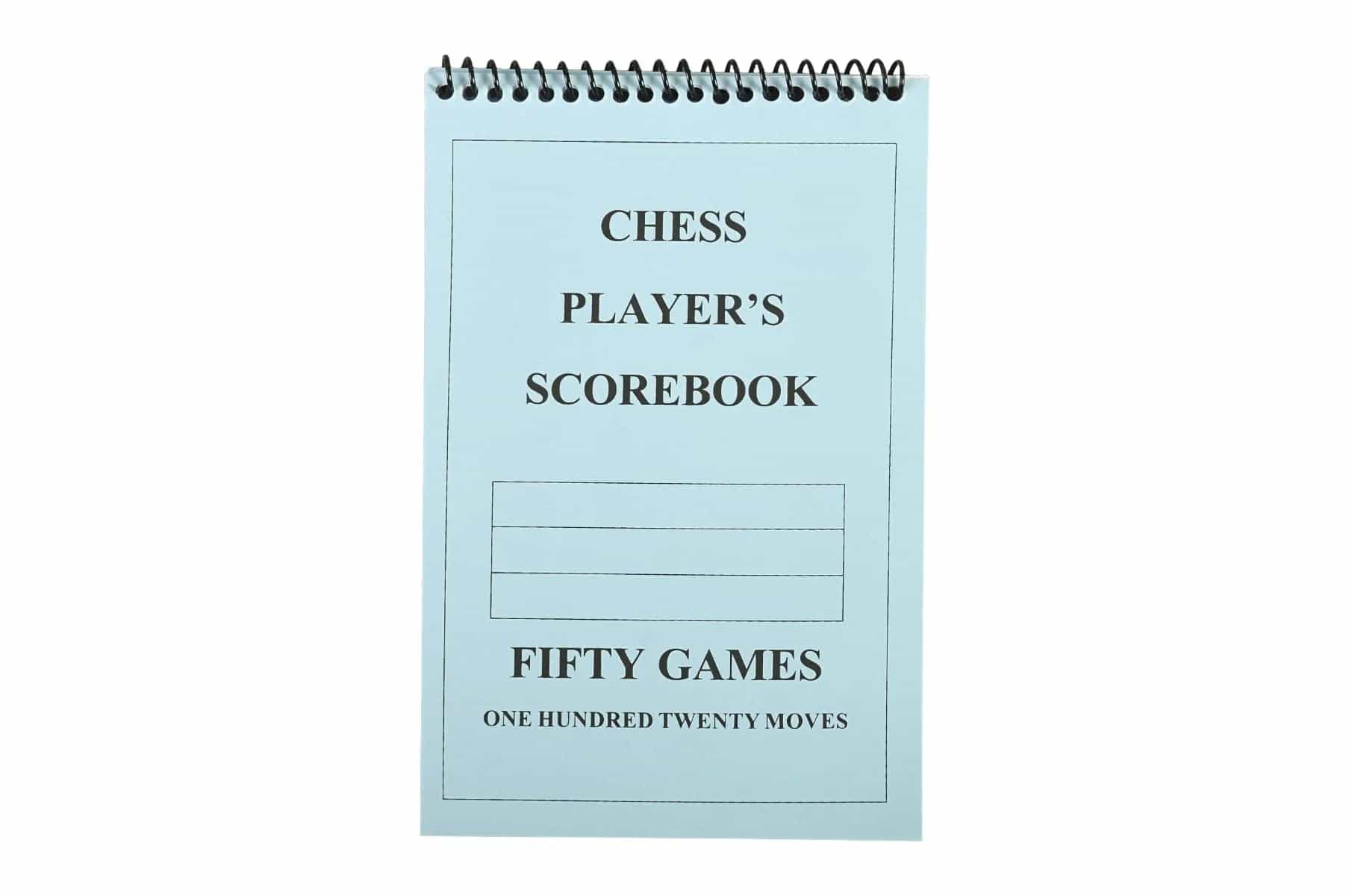 Chess Player Chess Scorebook (120 Moves/Game) - Blue