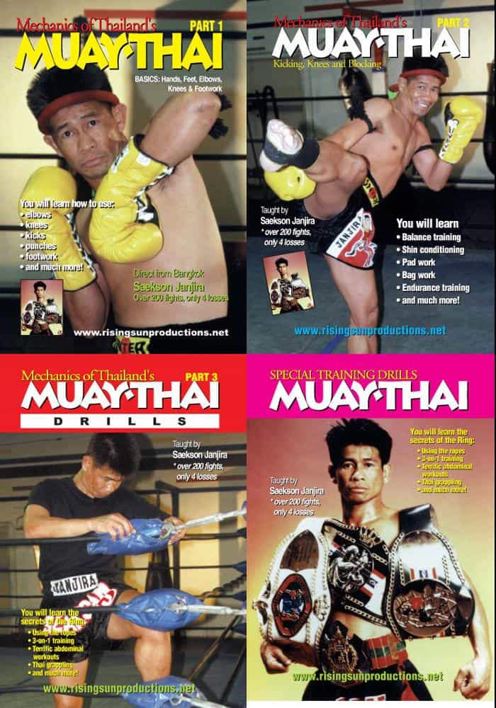 Muay Thai Kickboxing Master Janjira 4 Dvd Set