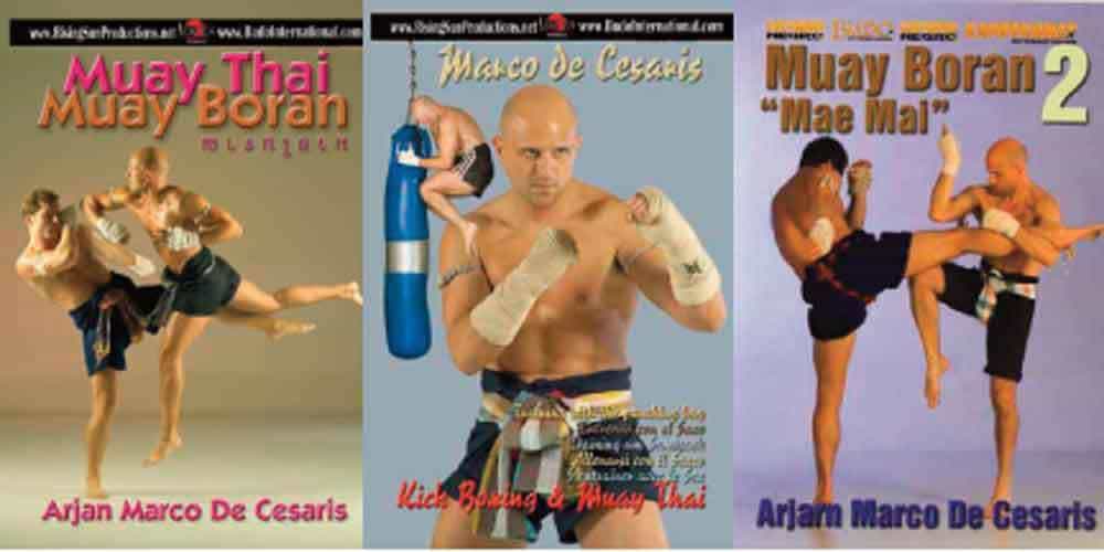 3 Dvd Set Muay Thai Budo - De Cesaris Kickboxing Martial Arts