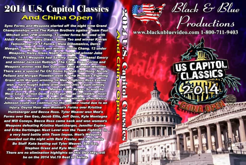 2014 U.S. Capitol Classics & China Open Karate Martial Arts Tournament Dvd Forms