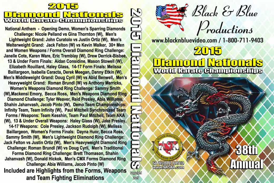 2015 Diamond Nationals Karate Martial Arts Open Championship Tournament Dvd 6a