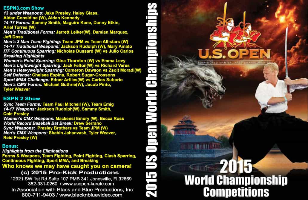 2015 Iska U.S. Open World Karate Martial Arts Championships Tournament Florida