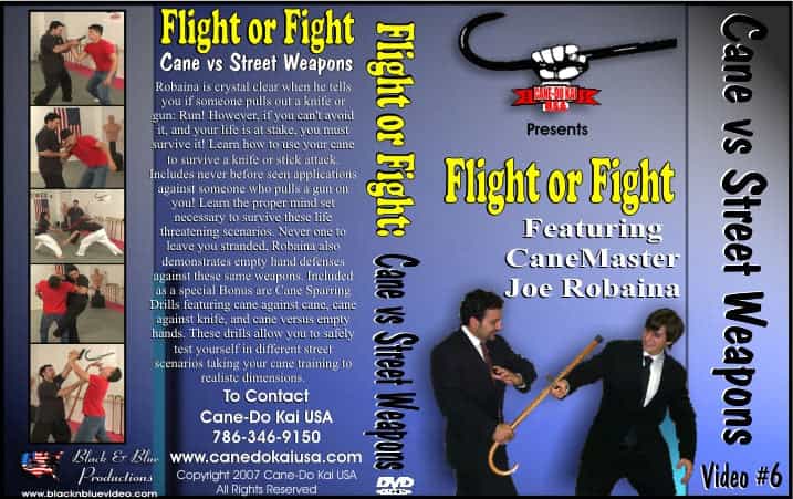 Flight Or Fight Cane Vs Street Weapons + Cane Sparring Dvd Joe Robaina
