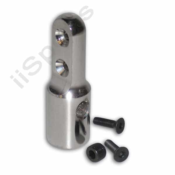 Bottomline Cradle Paintball Gun 2 Hole Hpa Co2 Tank Bottle Adapter Asa Chrome