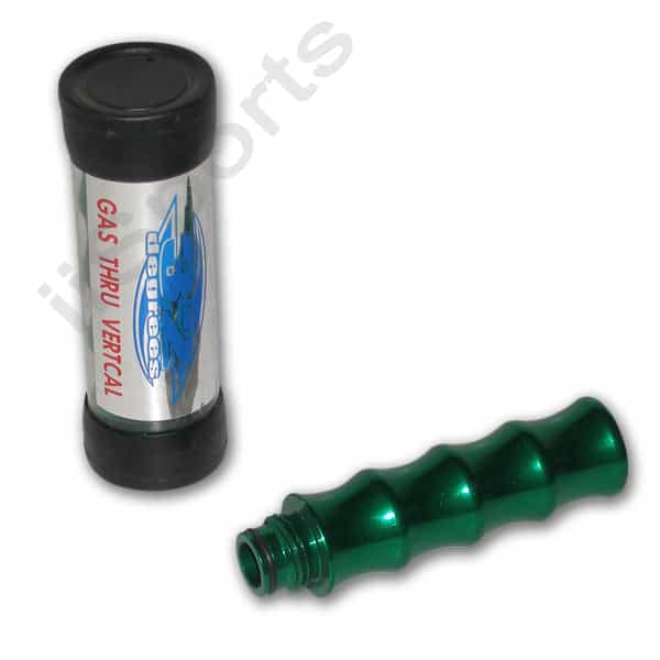 Green 32 Degrees Co2 Air Gas Thru Vertical Asa Screw In Paintball Gun Grip New!