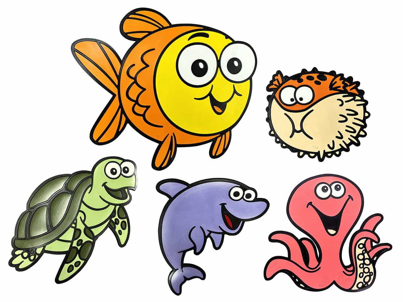 Poly Ocean Friends, Set Of 5