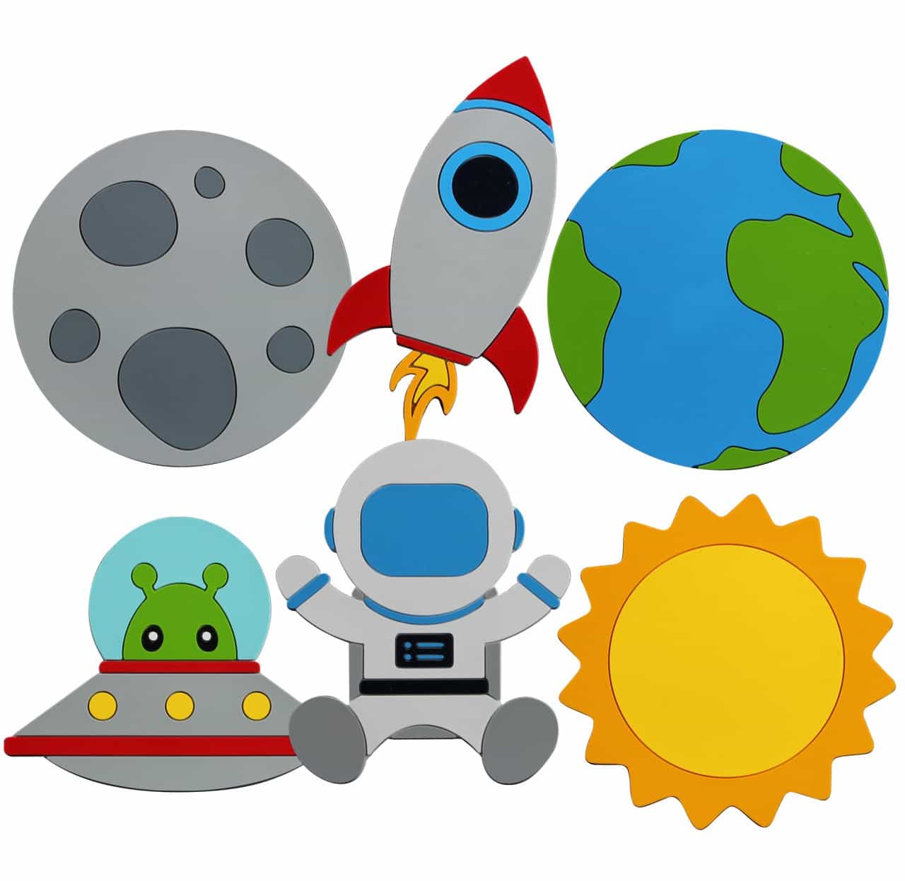 Poly Space Explorers, Set Of 6