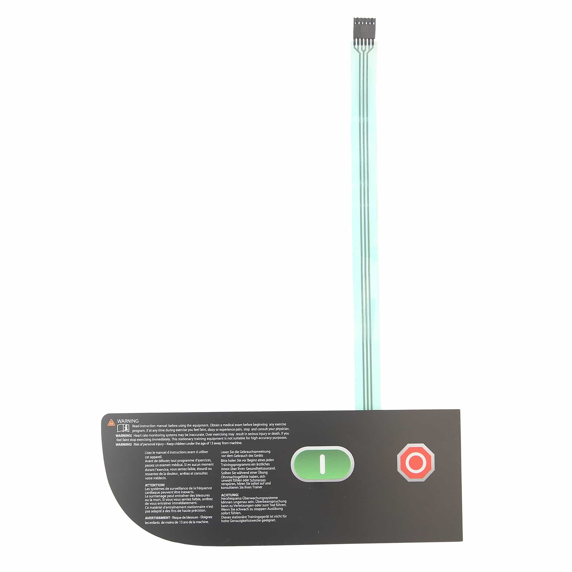 Start Stop Overlay Keypad 4-Tr 4Rb