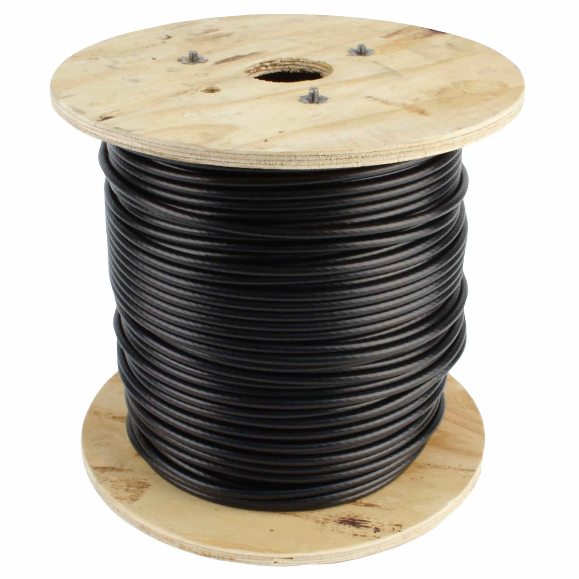 Cable 500Ft Reel, 1/4" Diameter With Black Nylon Coating