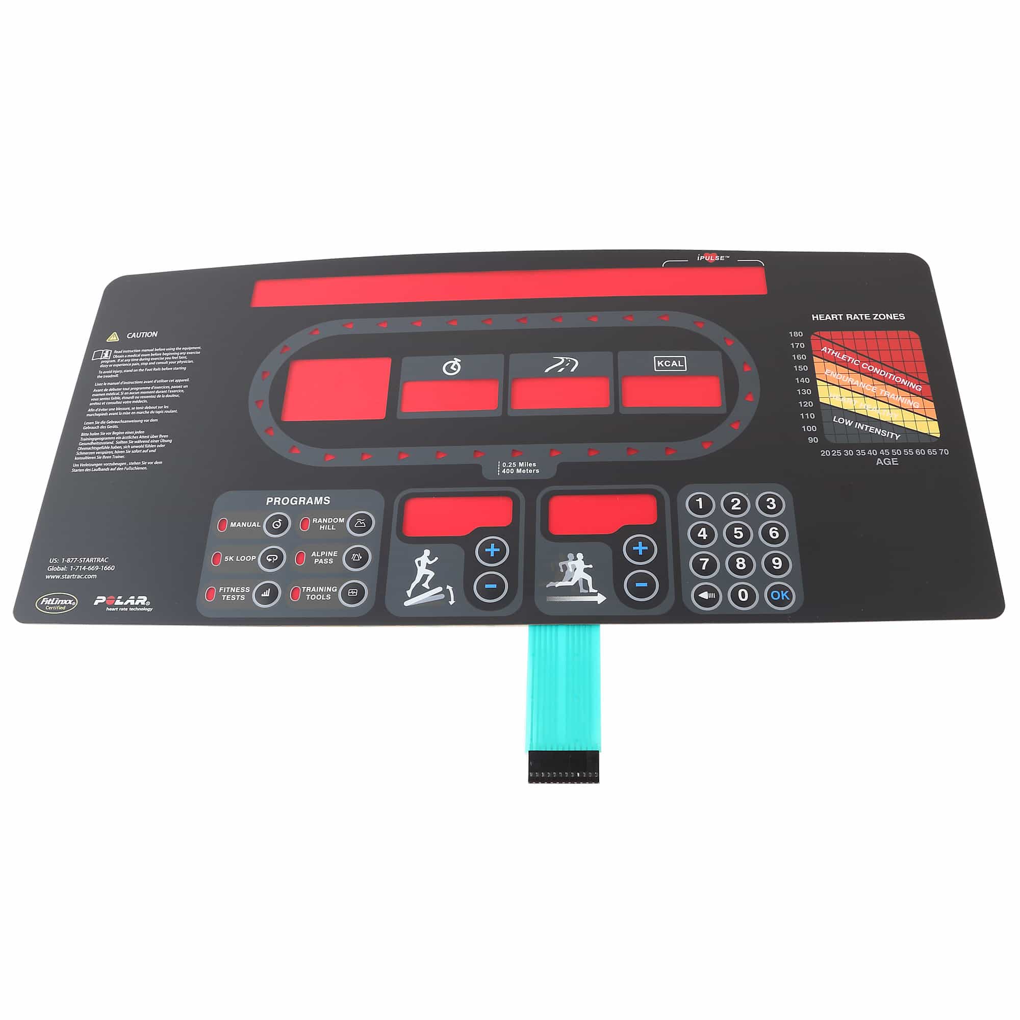 Overlay Keypad For Led Display, Star Trac