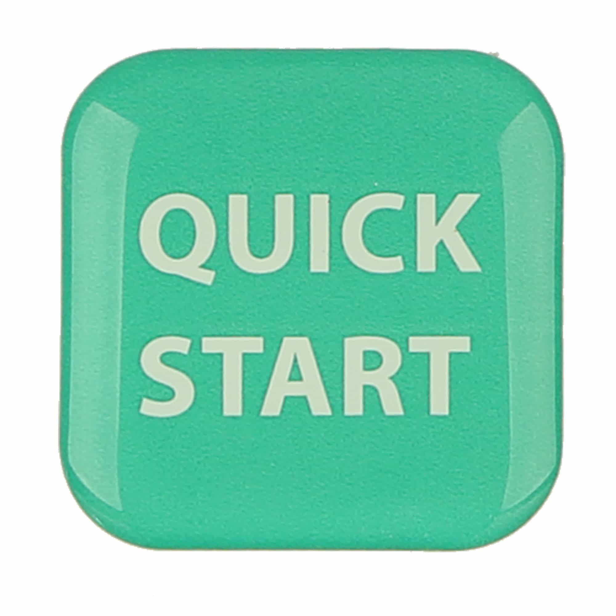 Quick Start Decal For D-Pad, Precor Cardio