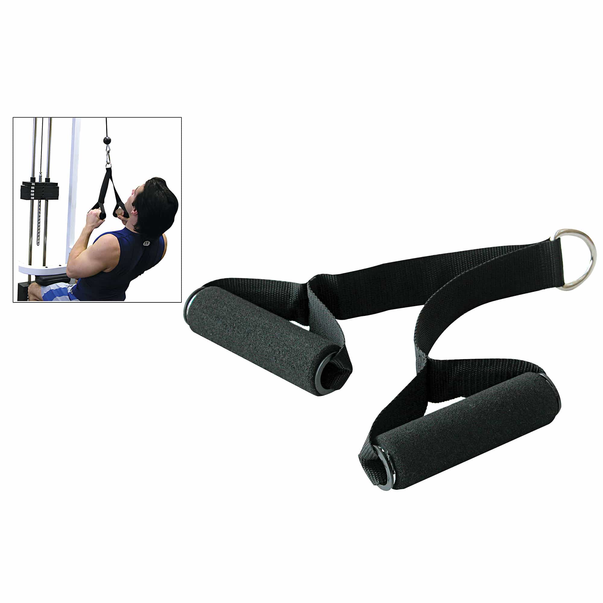 Nylon Tricep Strap With Dual Stirrup Handles