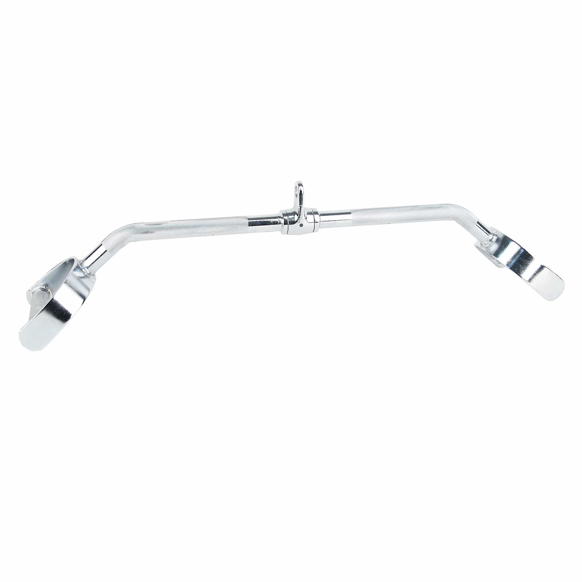 30" Pro-Style Cambered Lat Bar With Stirrup Handles And Knurled Grips