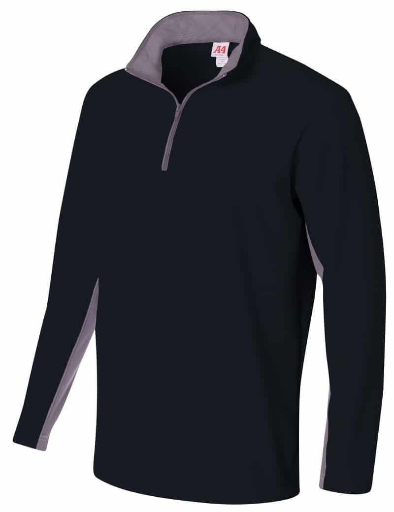 1/4 Zip Color Block Fleece Jacket