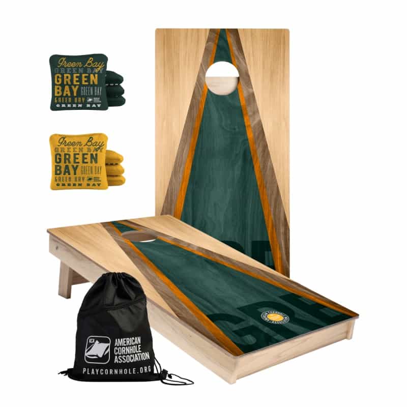 Green Bay Tailgate Series Cornhole Set With Pro Bags
