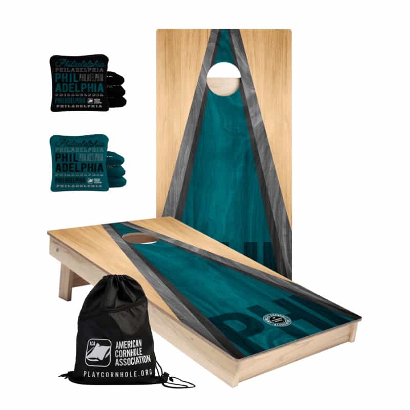 Philadelphia Tailgate Series Cornhole Set With Pro Bags