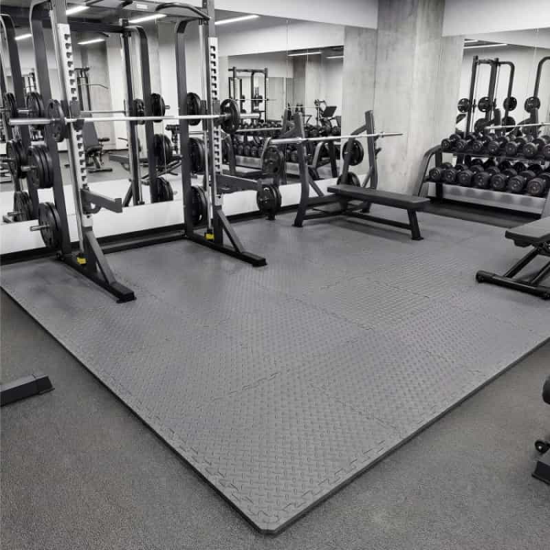 24Tiles 1/2" Puzzle Exercise Floor Mats - Gray